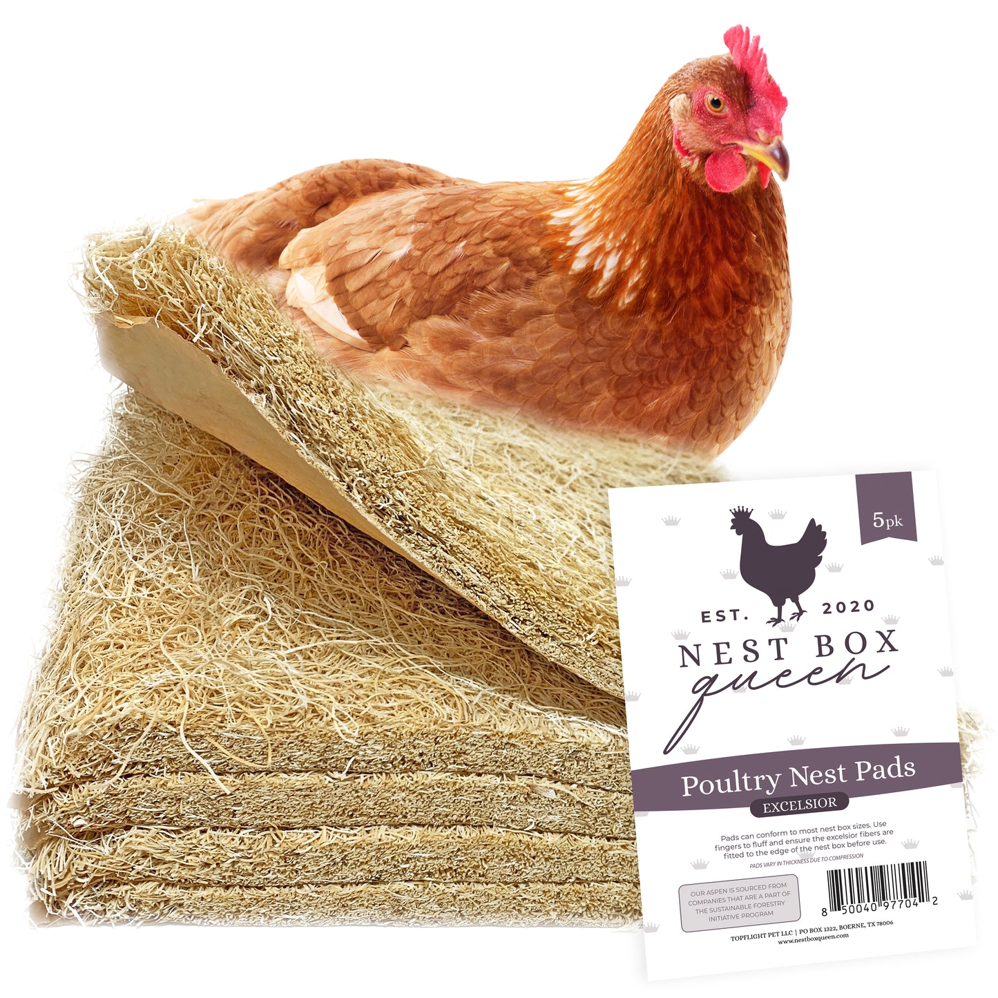 Excelsior Nest Box Pads - 5 Pack