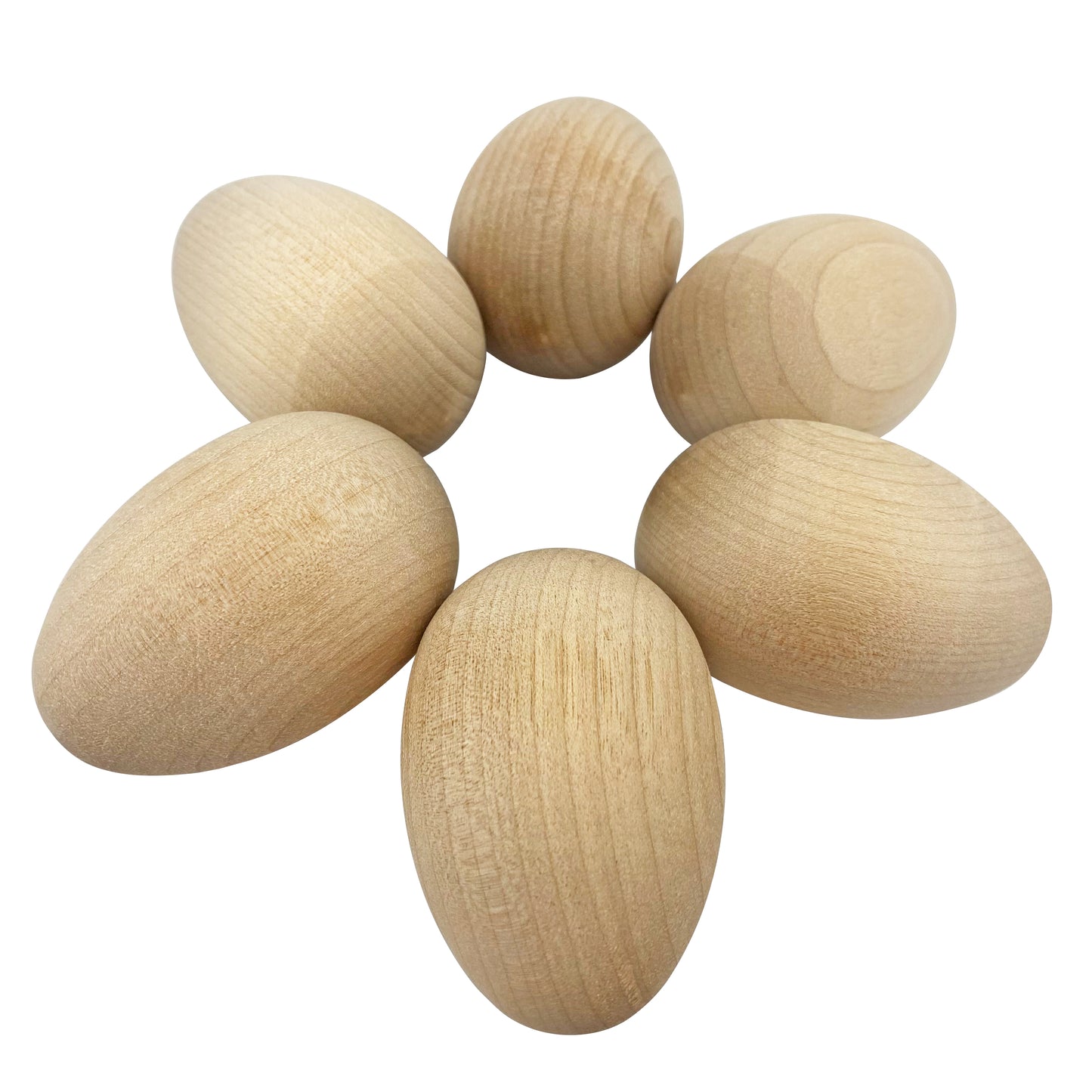 Wood Nest Eggs - Natural (6 Pack)