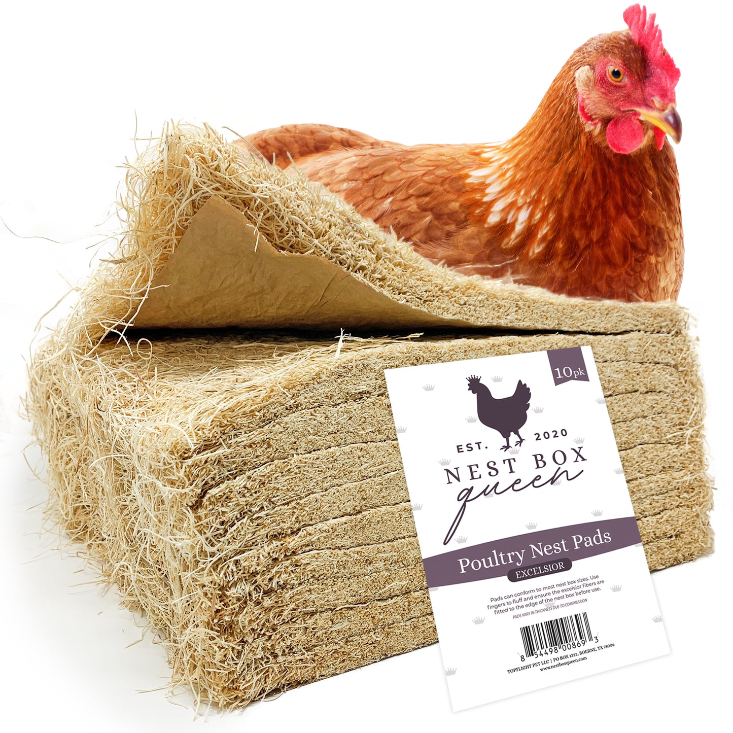 Excelsior Nest Box Pads - 10 Pack