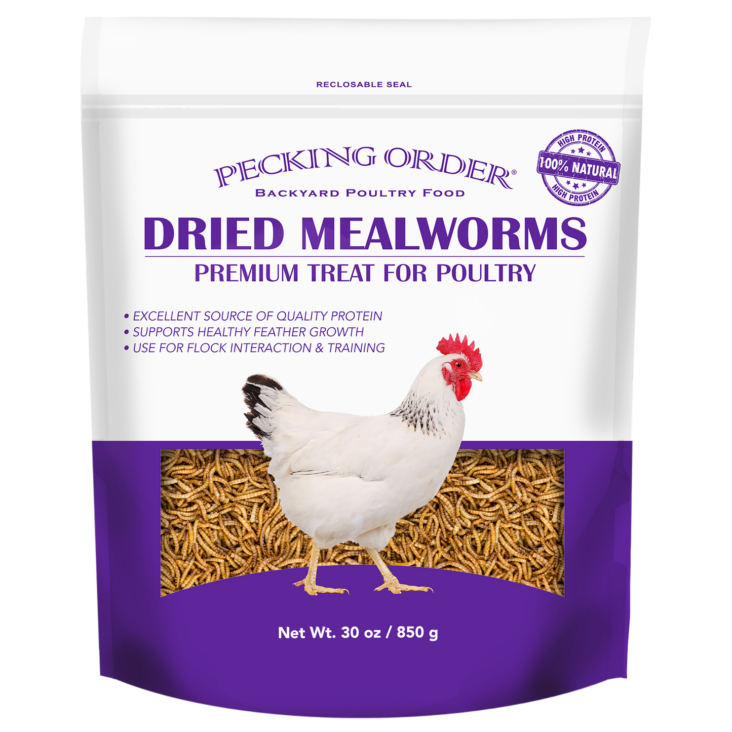 Dried Mealworms - 30 oz