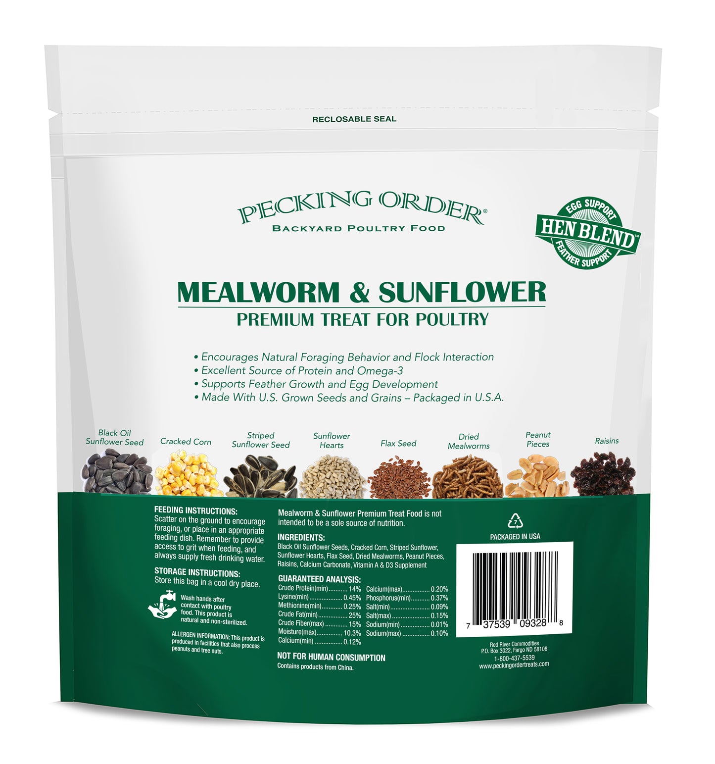 Mealworm & Sunflower Blend - 3 LB