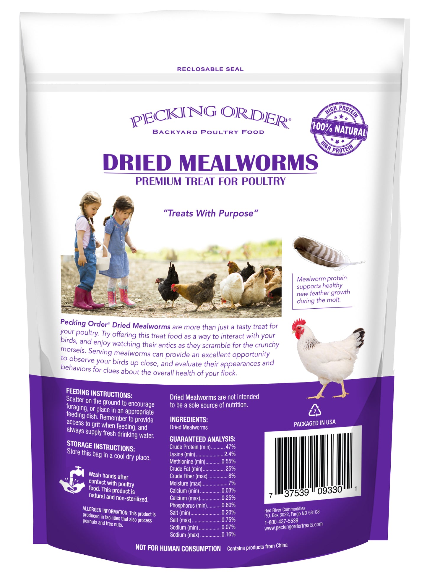 Dried Mealworms - 10 oz